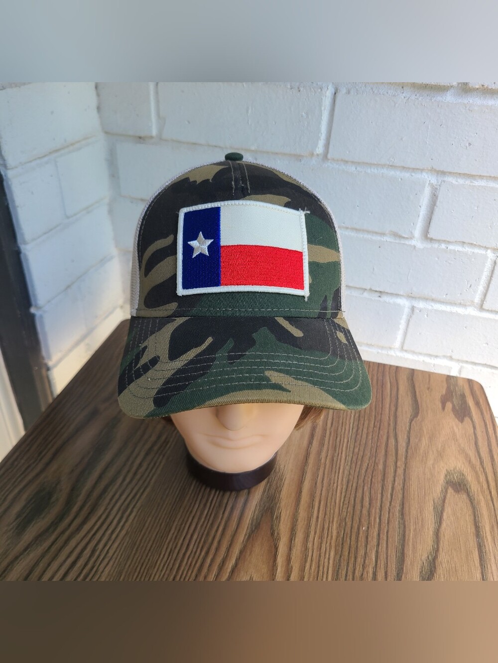 American Needle Twill Valin Patch Hat Texas Flag Camo unisex